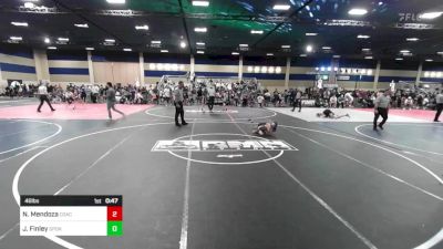 46 lbs Semifinal - Nixon Mendoza, Coachella Valley WC vs Jacques Finley, Spokane Wrestling