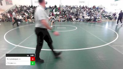 132 lbs Final - Kyle Levesque, Xavier vs Tynan Lim, New Milford