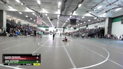 130 lbs Semifinal - Jena Gumahin, Fort Zumwalt South vs Alexis Pehrson, Nebraska Wrestling Training Ce