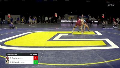 165 lbs Quarterfinal - Cael Carlson, Oklahoma vs Gunner Filipowicz, Army