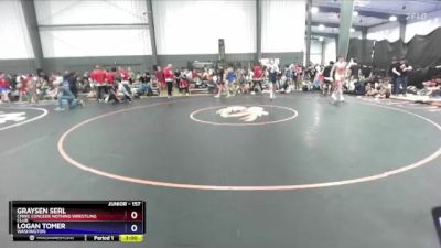 157 lbs Cons. Round 2 - Graysen Serl, CNWC Concede Nothing Wrestling Club vs Logan Tomer, Washington