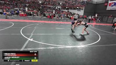 140 lbs Champ. Round 1 - MiKah Fritz, Boscobel Bulldogs vs Aaron Wessley, Denmark