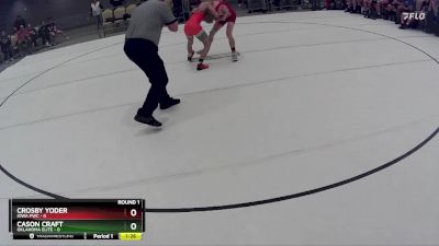 109 lbs Round 1 (8 Team) - Crosby Yoder, Iowa PWC vs Cason Craft, Oklahoma Elite