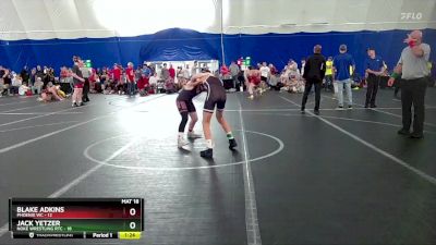 92 lbs Round 3 (8 Team) - Jack Yetzer, Noke Wrestling RTC vs Blake Adkins, Phoenix WC