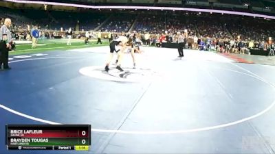 D1-113 lbs Quarterfinal - Brayden Tougas, Hartland HS vs Brice LaFleur, Saline HS