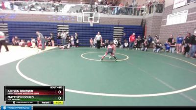 70 lbs Round 2 - Mattison Gould, 208 Badgers vs Aspyen Brower, Mountain Man Wrestling Club