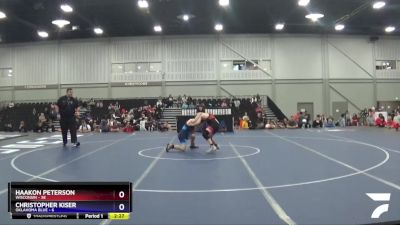 113 lbs Round 1 (8 Team) - Haakon Peterson, Wisconsin vs Christopher Kiser, Oklahoma Blue