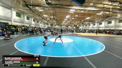 110 lbs Quarterfinal - Blake Schneider, Gorilla Wrestling Club, Inc vs Tucker Larson, Cobbler Kids