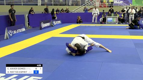 EVERTON XAVIER GOMES vs DANIEL MATTOS ESPIRITO SANTO 2024 Brasileiro Jiu-Jitsu IBJJF