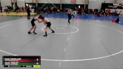 110 lbs Semifinal - Kash Wendland, Hays Wrestling Club vs Noah Findley, Midwest Destroyers