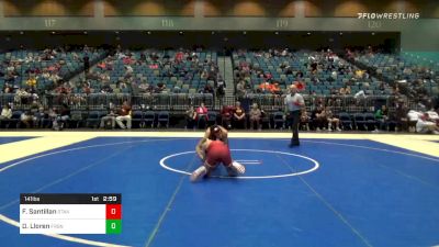 141 lbs Prelims - Fabian Santillan, Stanford vs Durbin Lloren, Fresno State