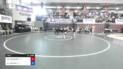 116 lbs Consi Of 4 - McKayla Campbell, Campbellsville vs Carol Johnson, Southern Oregon