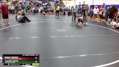 80 lbs Quarterfinal - Amaia Mendez, Reverence Wrestling Club vs Tanner Araya, Cane Bay Cobras