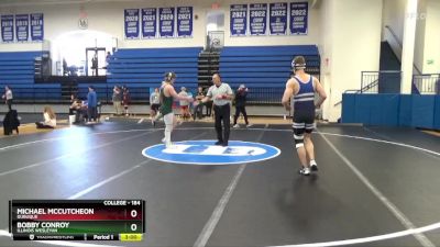 184 lbs Semifinal - Bobby Conroy, Illinois Wesleyan vs Michael McCutcheon, Dubuque