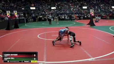 114 lbs Cons. Round 6 - Casen Snyder, CHCA vs Kason Dill, DAB1