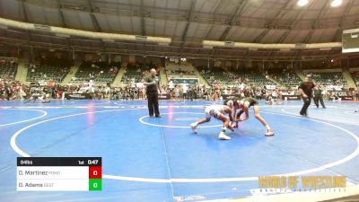 84 lbs Consi Of 8 #1 - Davien Martinez, Pomona Elite vs Dandre Adams, Best Trained