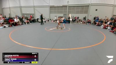 160 lbs Round 1 (8 Team) - Jackson Potts, Oregon vs Trent Evans, Texas Red