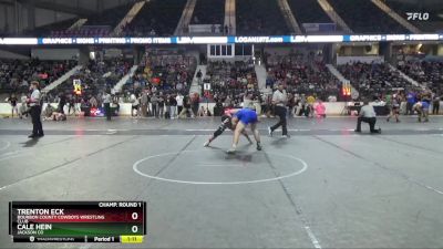 150 lbs Champ. Round 1 - Cale Hein, Jackson CO vs Trenton Eck, Bourbon County Cowboys Wrestling Club