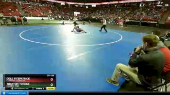 D1-120 lbs Cons. Round 2 - Cole Fitzpatrick, La Crosse Logan/Cen. vs Trayton Torres, Elkhorn Area