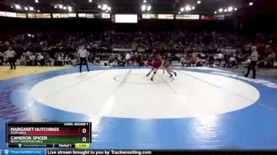 G 138 lbs Cons. Round 2 - Celestial Westover, West Side Girls vs Diamondique Martinez, Burley Girls