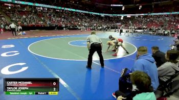 D3-165 lbs Cons. Semi - Taylor Joseph, Johnson Creek vs Carter McDaniel, Weyauwega-Fremont