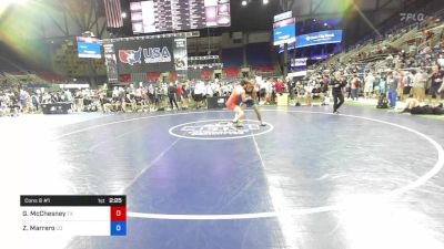 138 lbs Cons 8 #1 - Garrett McChesney, Texas vs Zachary Marrero, Colorado