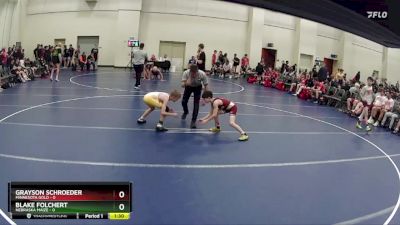 75 lbs Round 4 (6 Team) - Grayson Schroeder, Minnesota Gold vs Blake Folchert, Nebraska Maize