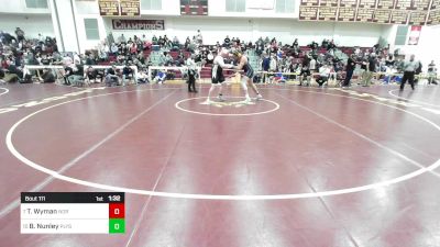 285 lbs Round Of 16 - Tj Wyman, Norwood vs Brendan Nunley, Plymouth South