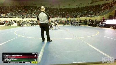 6A-113 lbs 1st Place Match - Christopher Kiser, Ponca City Senior vs Beric Jordan, Stillwater