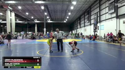 65 lbs Round 2 - Jimmy Plascencia, BeastWorks Wrestling Club vs Kaelan Cascio, Chesapeake