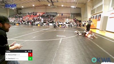 67 lbs Final - Daxon McCarther, Clinton Youth Wrestling vs Daxton Deckard, R.A.W.