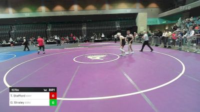 157 lbs Consi Of 32 #2 - Tristan Stafford, Western Wyoming vs Dylan Straley, Southern Oregon