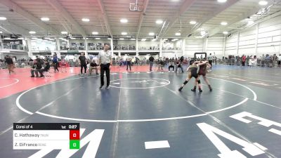 72 lbs Consi Of 4 - Colton Hathaway, Taunton/Falcons WC vs Zeke DiFranco, Renegades