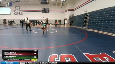 126 lbs Round 2 - Ione Brown, Prosper (Girls) vs Emma Coyle, San Antonio Churchill (Girls)