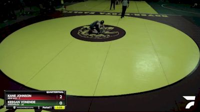 115 lbs Quarterfinal - Keegan VonEnde, Greenbush vs Kane Johnson, New Ulm