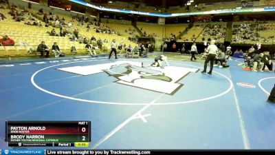 132 Class 1 lbs Cons. Round 3 - Payton Arnold, Knob Noster vs Brody Narron, Father Tolton Regional Catholic