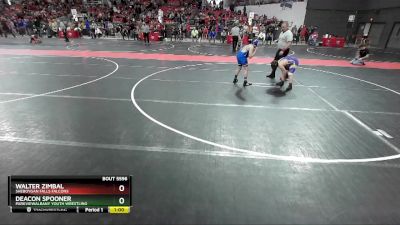 120 lbs Semifinal - Walter Zimbal, Sheboygan Falls Falcons vs Deacon Spooner, ParkviewAlbany Youth Wrestling