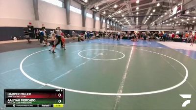 58 lbs Round 1 - Harper Miller, Spartan Mat Club vs Aaliyah Mercado, Wesley Club Wrestling