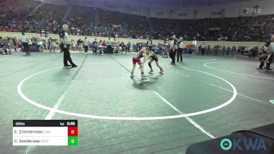 58 lbs Quarterfinal - Eli Zimmerman, Lions Wrestling Academy vs Crew Vandersee, Weatherford Youth Wrestling