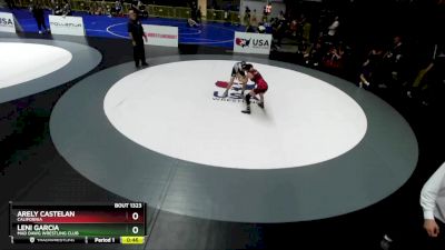 94 lbs Semifinal - Arely Castelan, California vs Leni Garcia, Mad Dawg Wrestling Club