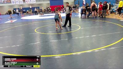 106 lbs Round 2 (4 Team) - Elias Steely, Huntsville vs Aiden Cano, Rossview