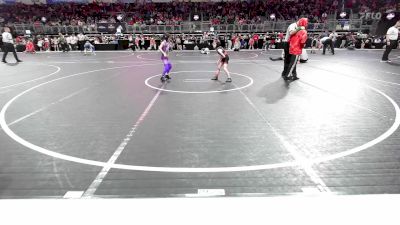 52.1-55.7 lbs Quarterfinal - Ava Voyles, Bulls vs Kalynda Smallwood, South Central Punisher Wrestling Club