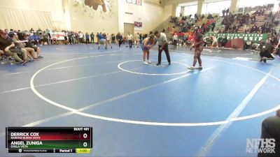 184 Boys Cons. Round 4 - Angel Zuniga, Chula Vista vs Derrick Cox, Rancho Buena Vista