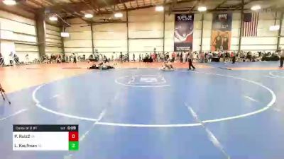 113 lbs Consi Of 8 #1 - Lucas Kaufman, KS vs Paris Ruiz2, CA