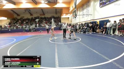 106 lbs Round 1 - Avery Navarro, Arizona Lutheran HS vs Chris Caldera, Winslow