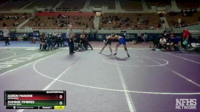 D2-157 lbs Quarterfinal - Aaron Manone, Ironwood vs Dominik Fimbres, Canyon View