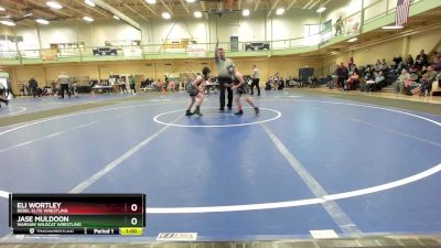 100-110 lbs Round 1 - Jase Muldoon, Warsaw Wildcat Wrestling vs Eli Wortley, Rebel Elite Wrestling