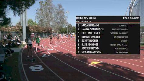 Women's 200m, Finals 10