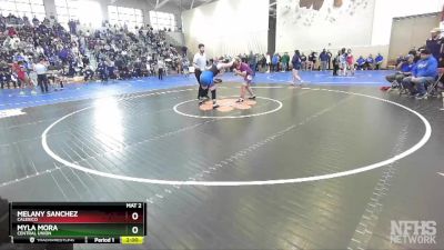 191 Girls Quarterfinal - Melany Sanchez, Calexico vs Myla Mora, Central Union