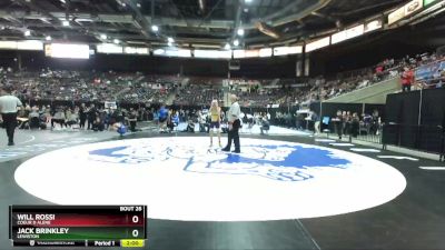 5A 120 lbs Champ. Round 1 - Jack Brinkley, Lewiston vs Will Rossi, Coeur D Alene